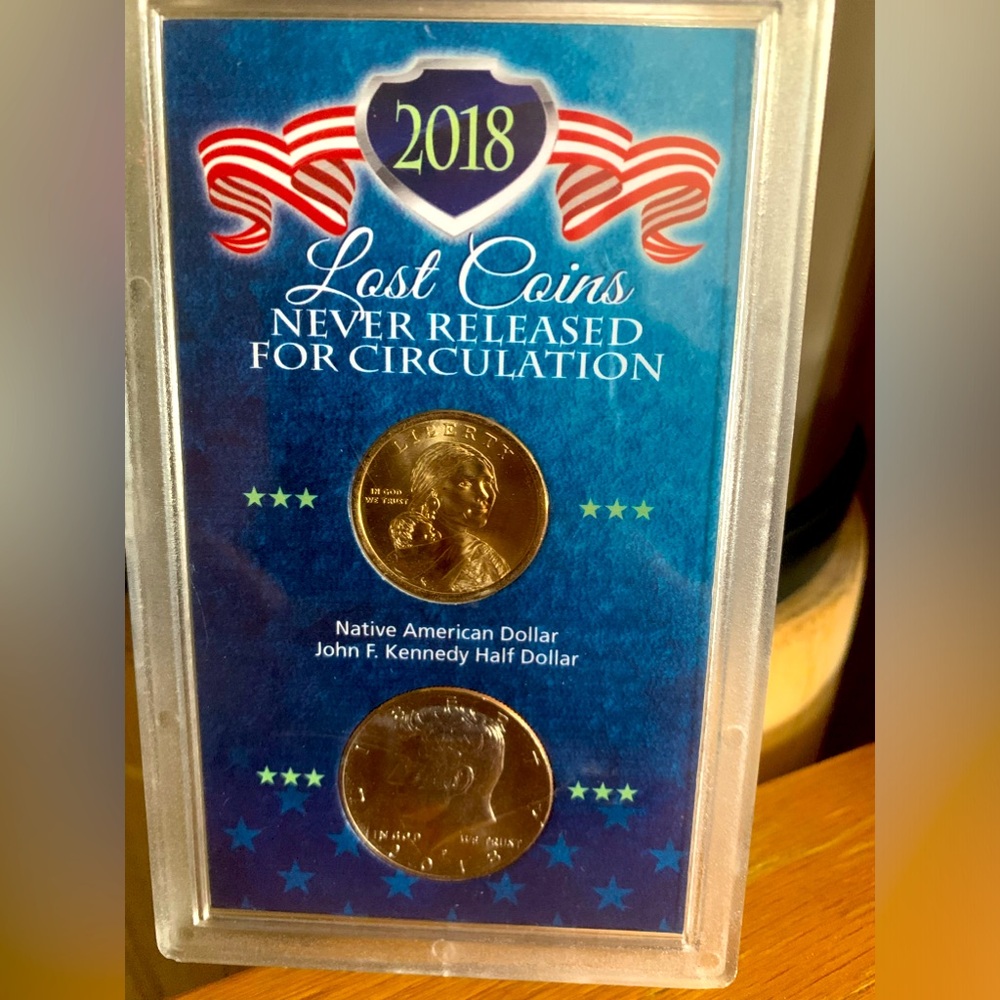 NEW 2018 Lost Coins Never Released For Circulation John F Kennedy Sacagawea